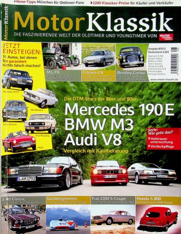 Deckblatt Motor Klassik (08/2012)